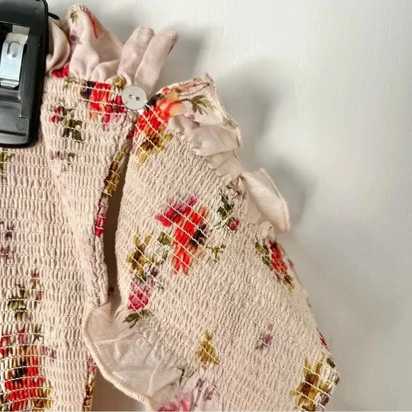 🆕 V. CHAPMAN The Angelina Tiered Dress in Natural Dainty Floral Sz 6 - Picture 8 of 9